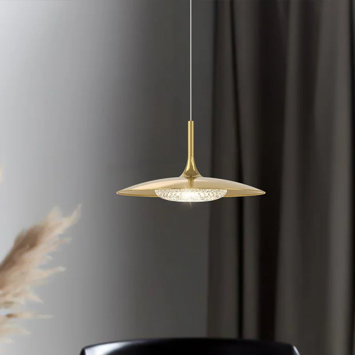 Lustre Moderne Cuivre LED - Élégance illuminée