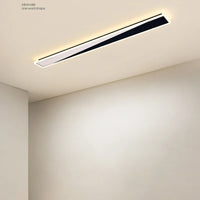 Lustre Minimaliste Nordique avec Bande Longue et Touche Créative