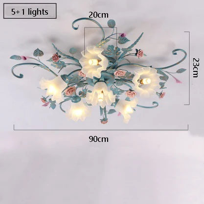 Plafonnier Fleur Chaud et Romantique pour Chambre de Princesse