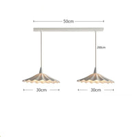Suspension LED 30 cm Blanc: Design Japonais en Céramique