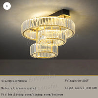 Plafonnier de Luxe en Cuivre et Cristal - Lampara de Techo 2024