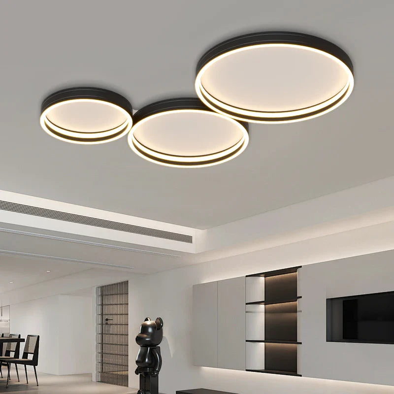 Plafonnier Rond Minimaliste Moderne avec Spectre Complet