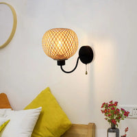 Appliques murales rotin chic