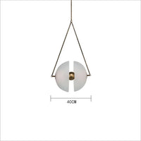 Suspension LED Blanche en Verre Lait