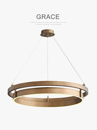 Suspension LED bronze brossé style nordique