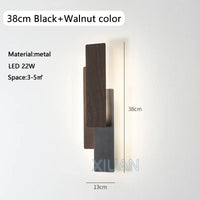 Applique murale Smart en bois de noyer