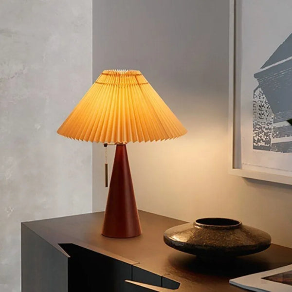 Lampe de Table en Bois Nordique Minimaliste LED - Nordic Glow
