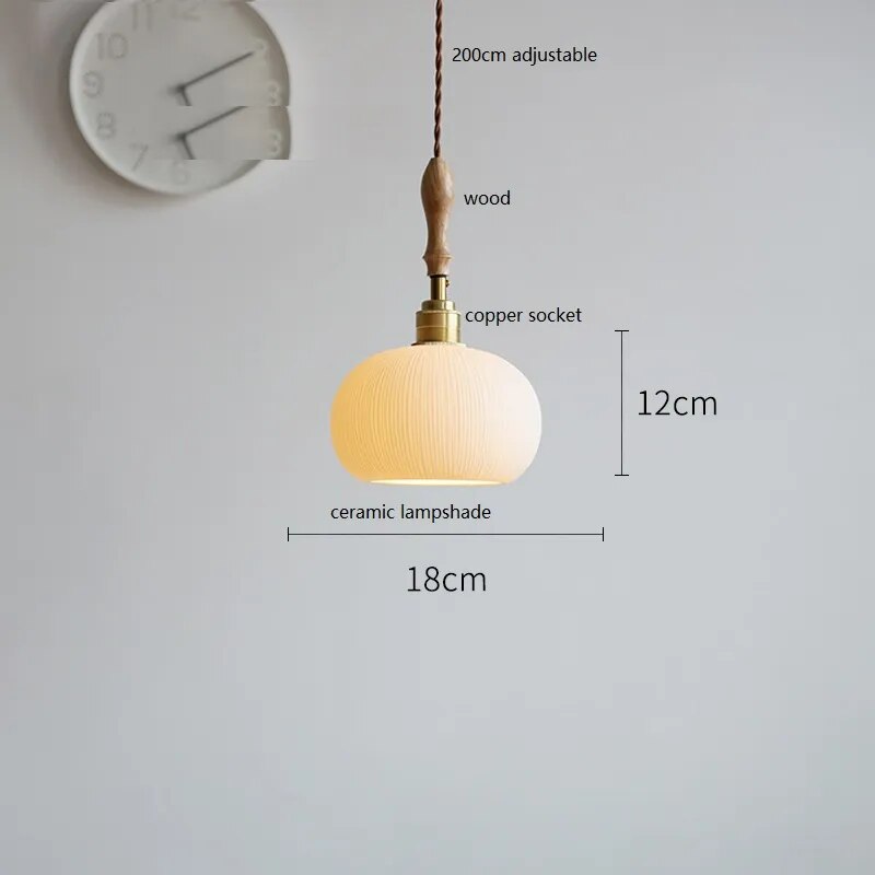 Suspension LED Cuivre et Bois : Décoration Intérieure Moderne