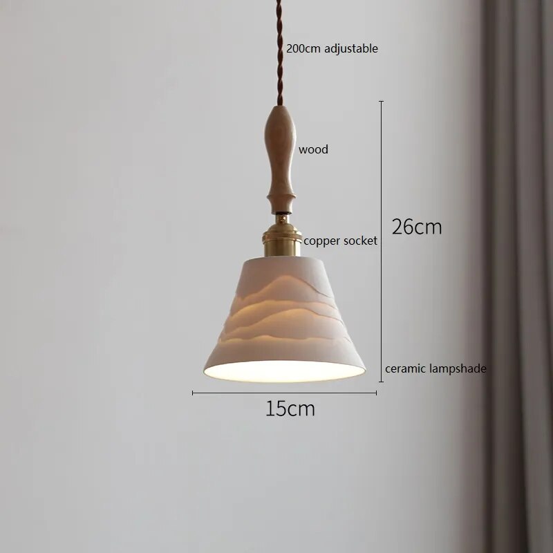 Suspension LED Cuivre et Bois : Décoration Intérieure Moderne