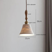 Suspension LED Cuivre et Bois : Décoration Intérieure Moderne