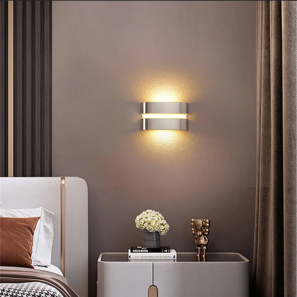 Applique murale LED en acier inoxydable pour extérieur - Design moderne et étanche