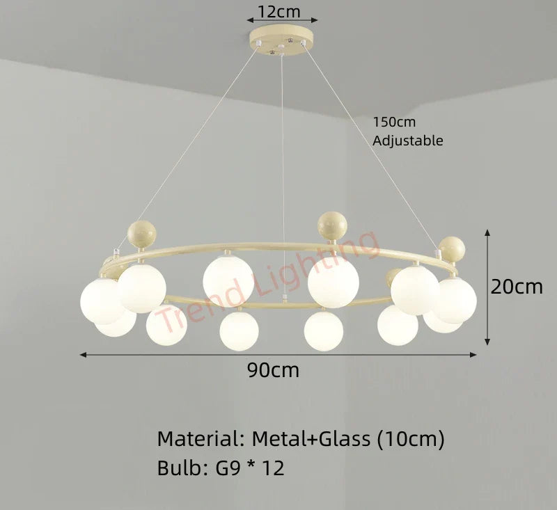 Lustre en verre et métal au design dynamique pour sublimer votre intérieur