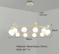 Lustre en verre et métal au design dynamique pour sublimer votre intérieur