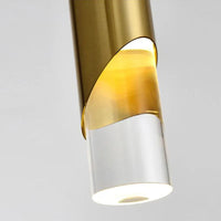 Lustre LED Minimaliste Luxueux en Fer et Cristal
