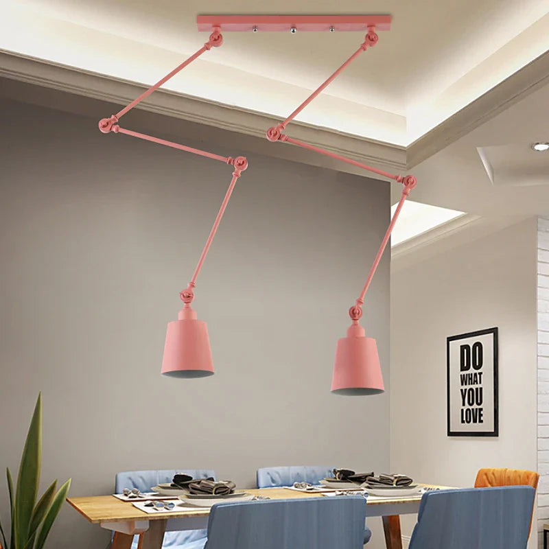 Suspension Nordica - Bras Longs Réglables pour Éclairage de Décoration Intérieure