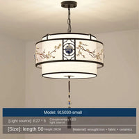 Lustre rétro rond pour restaurant chinois : Lampe suspendue créative de la nouvelle collection orientale