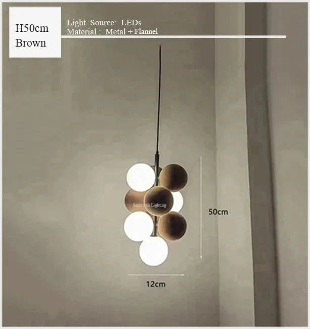 Lustre en flanelle nordique design art moderne