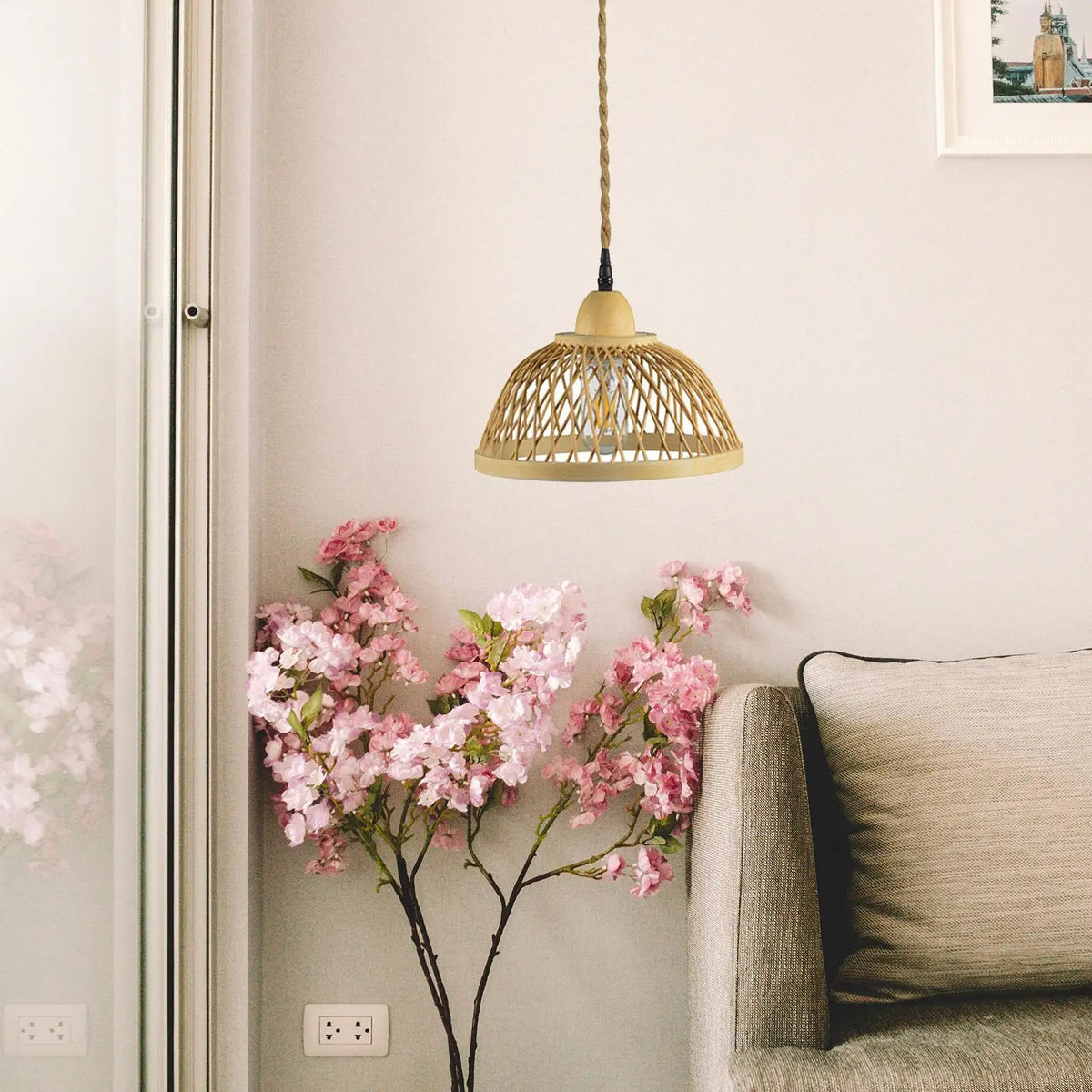 Applique murale en rotin luminaire Boho - Collection Loft & Bohème