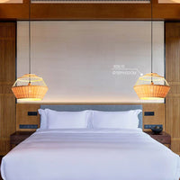 Suspension luminaire en bambou de qualité supérieure pour restaurant et hôtel