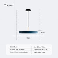 Suspension LED nordique multicolore "Disque Paradise"