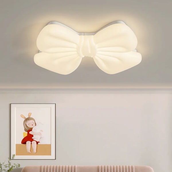 Plafonnier LED "Nœud Romantique" pour Petite Fille