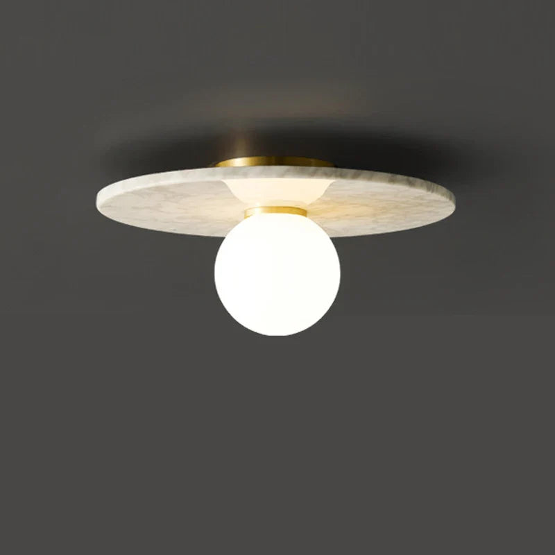 Lampe Plafonnier en marbre nordique pour la décoration intérieure de salon et chambre