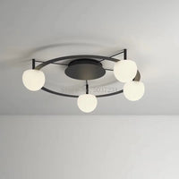 Plafonnier LED suspendu de style nordique moderne et minimaliste.