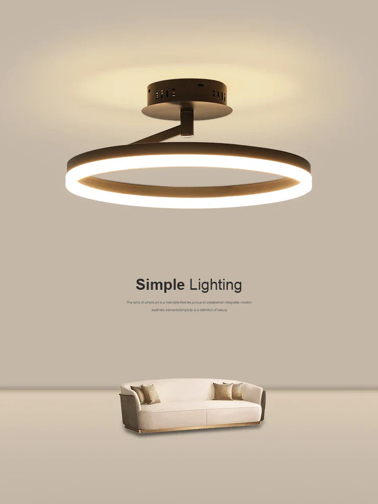 Plafonnier LED Rond Minimaliste