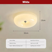 Plafonnier LED nordique minimaliste Blanc/Beige - Édition Limitée
