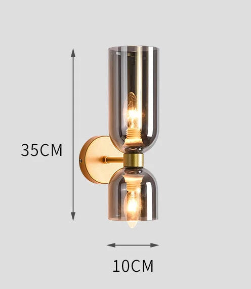 Applique murale nordique moderne en verre - Luminance Scandinave