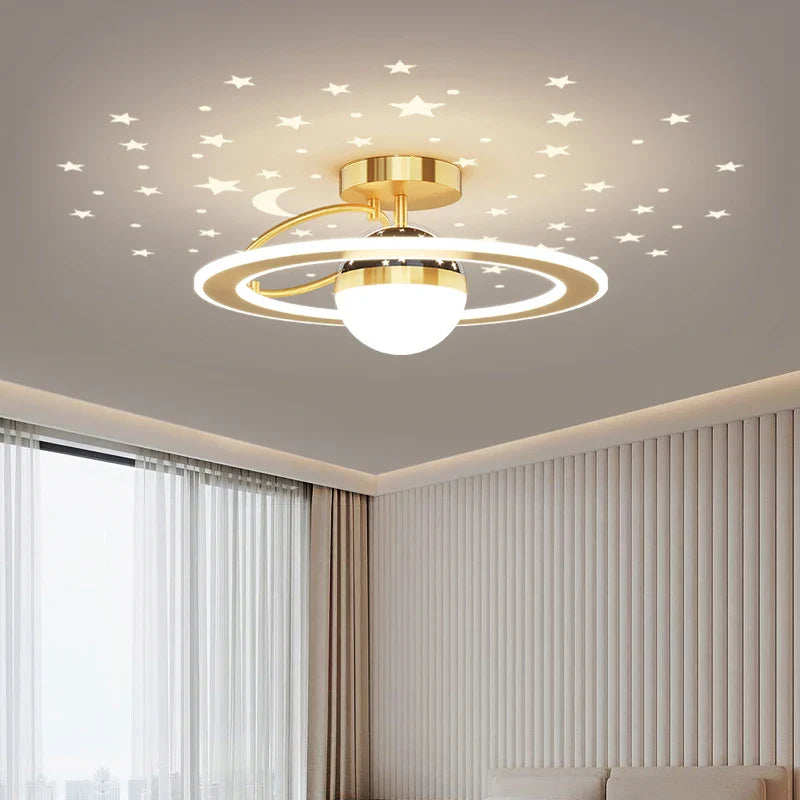 Plafonnier nordique moderne à LED de luxe "Étoile Ciel"