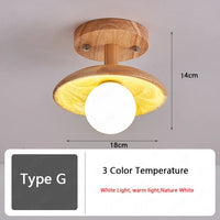 Plafonnier nordique en bois - Illuminaire LED