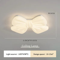 Plafonnier LED "Nœud Romantique" pour Petite Fille