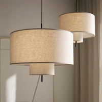 Suspension Art en lin pour un style nordique et moderne