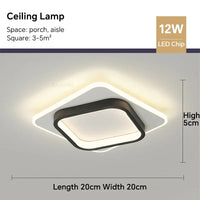 Lustre LED Moderne Pour Allée, Escaliers et Chambre