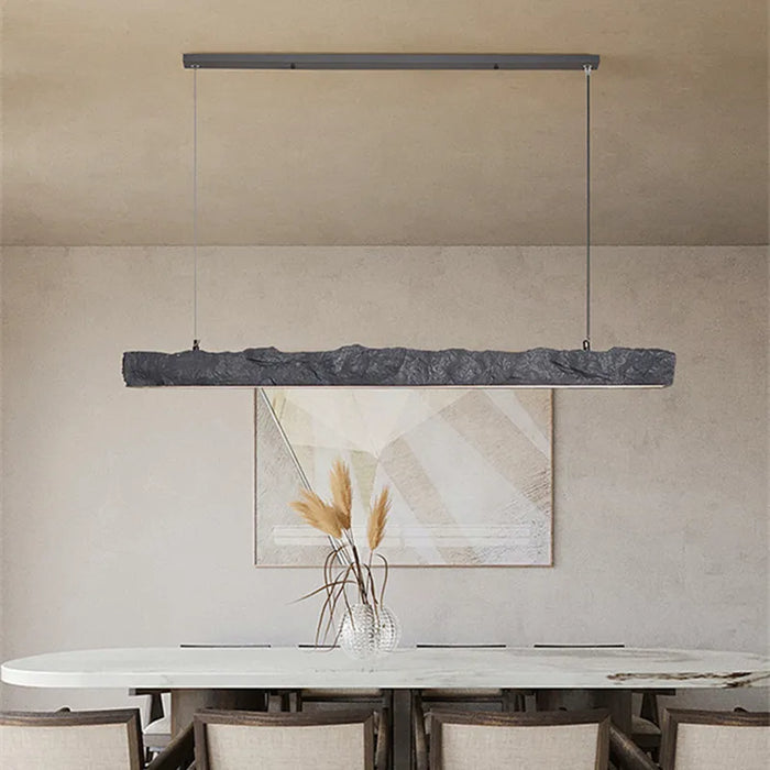 Suspension lumineuse LED Wabi-Sabi en bande nordique pour décoration intérieure de salle à manger et bar