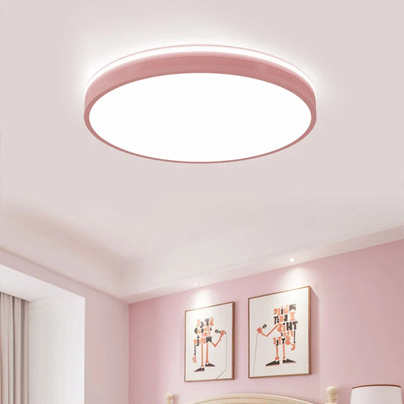 Plafonnier Macaron Nordique Moderne à LEDs pour Maison Cosy