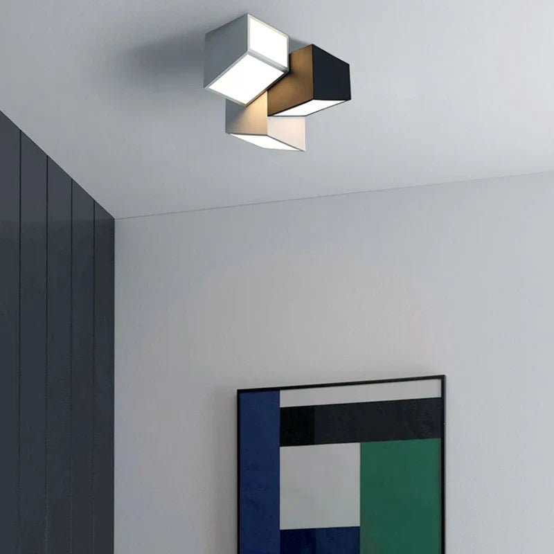 Plafonnier Créatif Géométrique LED - Collection Design Illuminez Votre Intérieur