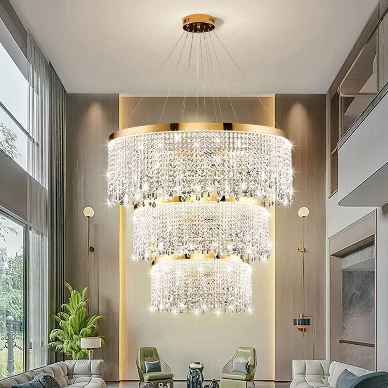 Plafonnier LED Moderne en Cristal - Luminaire Décoratif d'Intérieur