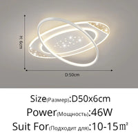 Plafonniers LED Modernes Encastrés - Style Nordique Minimaliste Étoilé