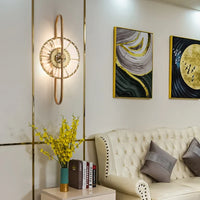 Applique murale en cristal de luxe et lumière