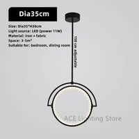 Plafonnier LED Suspendu Nordique Simpliste - Parfait pour Votre Intérieur