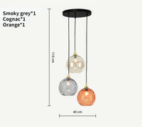 Lustre Aqua Glass - Design Nordique Moderne