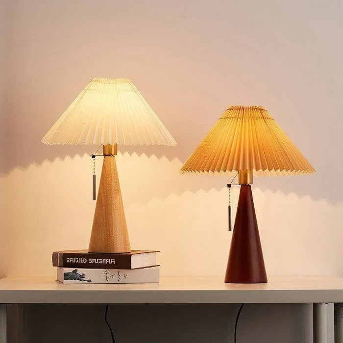 Lampe de Table en Bois Nordique Minimaliste LED - Nordic Glow
