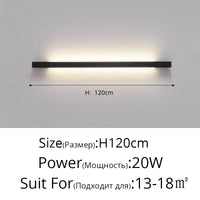 Applique murale LED design minimaliste et créatif