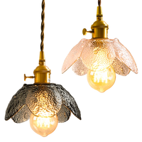 Suspension LED en laiton et verre - Design Nordique Moderne et Antique