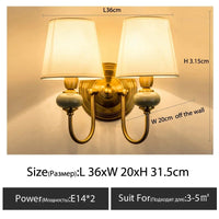 Applique murale LED de style européen pour hôtel de luxe