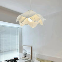 Suspension LED en tissu de Style Scandinave Minimaliste Crème