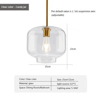 Suspension LED en verre au design nordique minimaliste - Élégance Scandinave