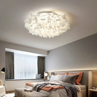 Plafonnier LED Romantique "Fleur de Luxe" Dimmable avec Télécommande PVJ